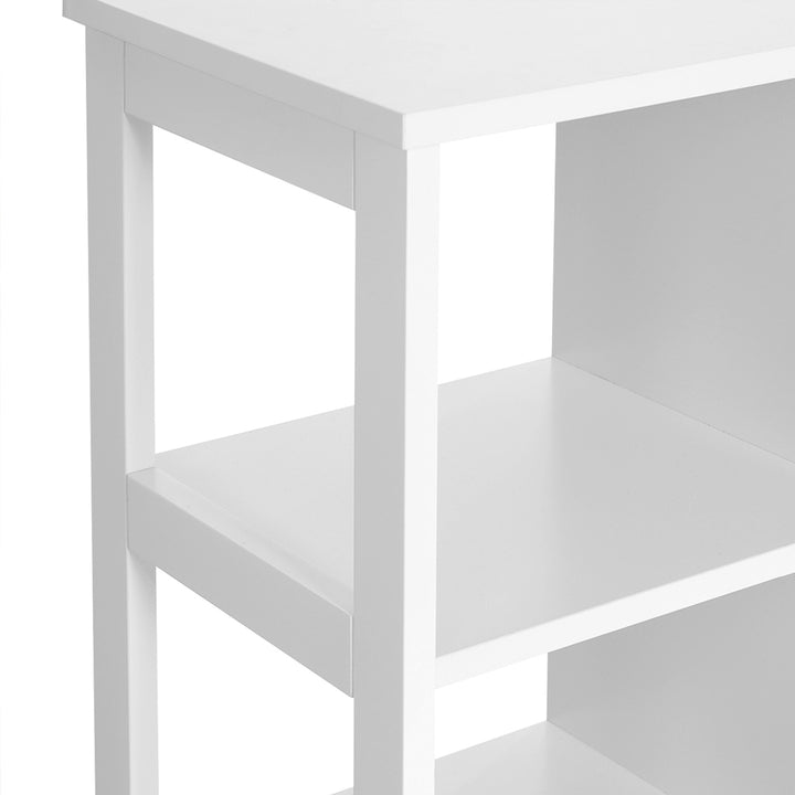 White Bathroom Storage Cabinet with 3 Shelves