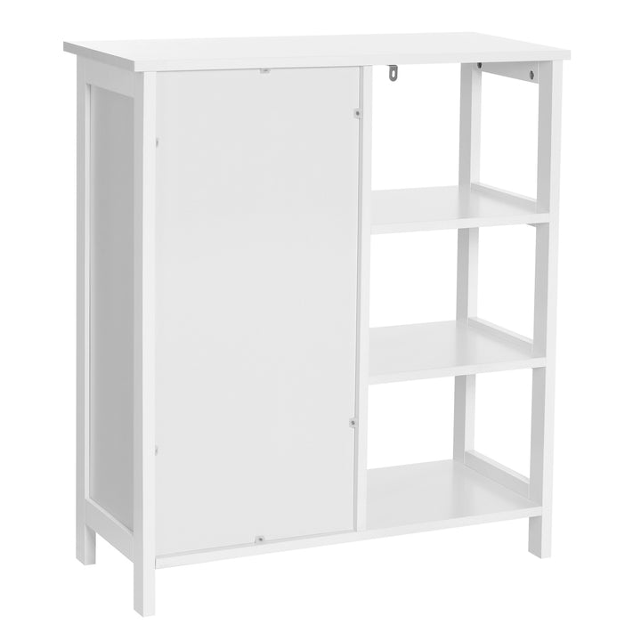 White Bathroom Storage Cabinet with 3 Shelves