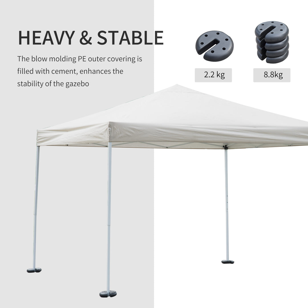 Outsunny Gazebo Weight Set of 4, Tent Weight Base Marquee Party Tent Canopy 8.8KG