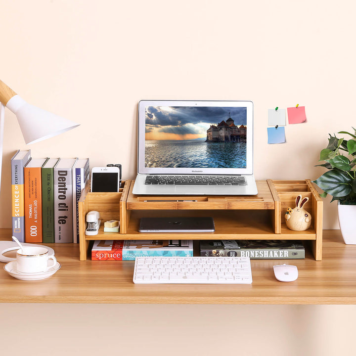 Bamboo Monitor Stand Riser