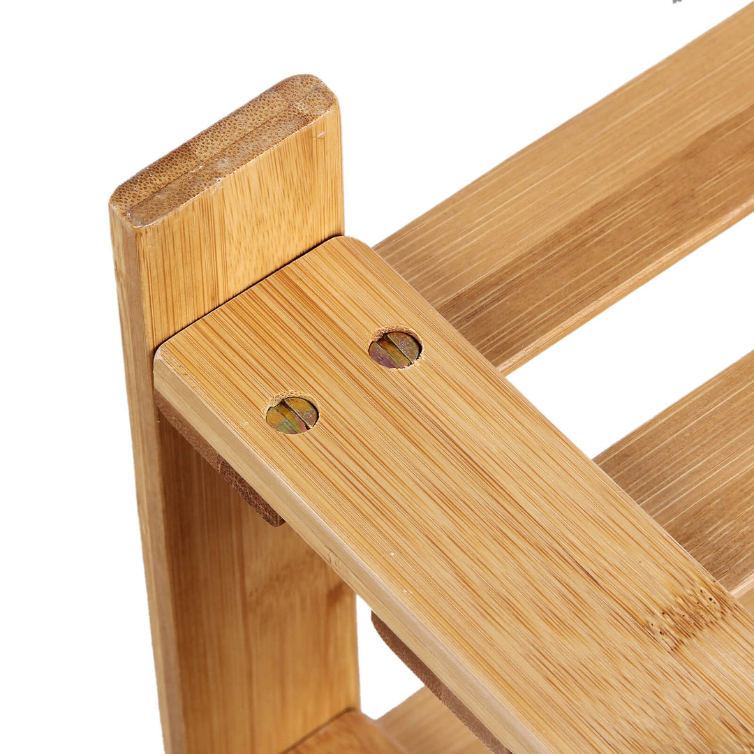 Bamboo Storage Shoe Bench