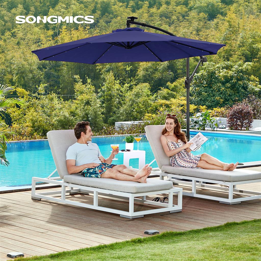 Banana Patio Umbrella with lights