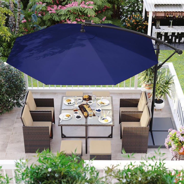 Banana Patio Umbrella with lights