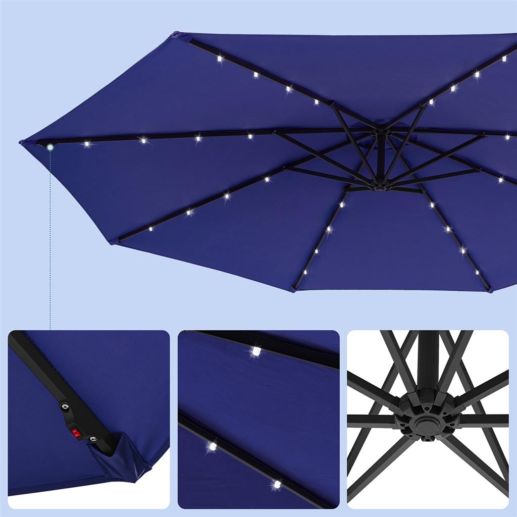 Banana Patio Umbrella with lights