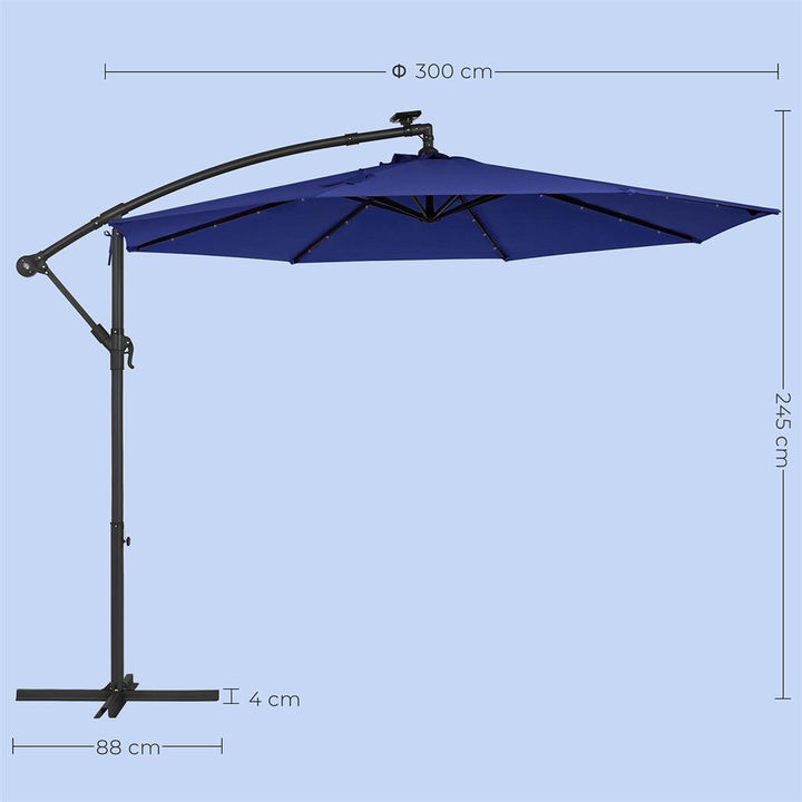 Banana Patio Umbrella with lights