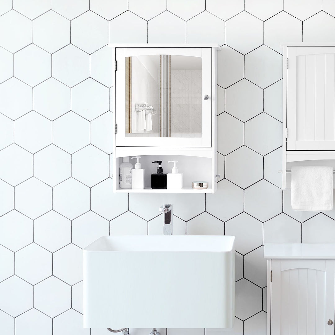 Wall Storage Mirrored Cabinet