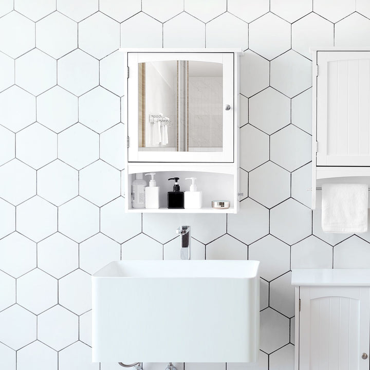 Wall Storage Mirrored Cabinet