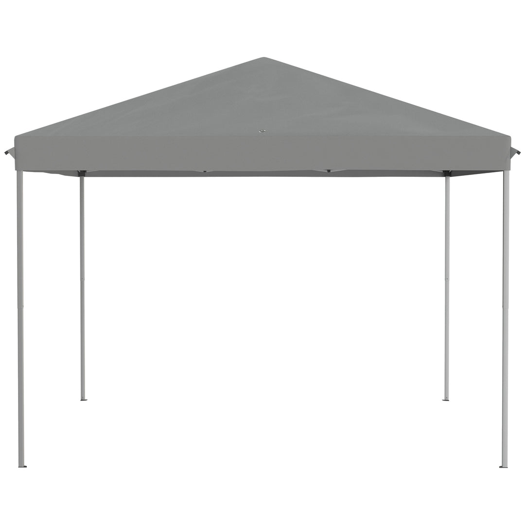 3 x 3 m Pop Up Gazebo, Garden Tent with Removable Mesh Sidewall Netting, Carry Bag for Backyard Patio Outdoor Light Grey