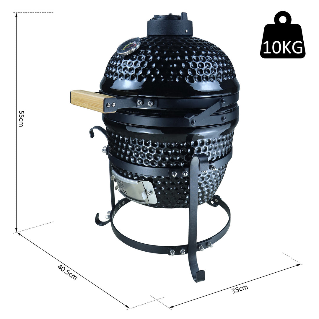 Charcoal Grill Ceramic Kamado BBQ Grill Smoker Oven Japanese Egg Barbecue