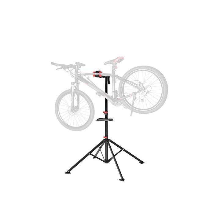 SONGMICS Bike Repair Stand Rack with Magnetic Tool Tray
