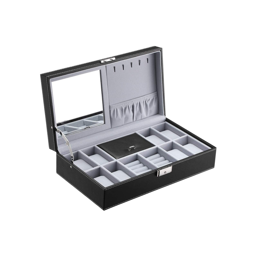 Black Lockable Watch Box