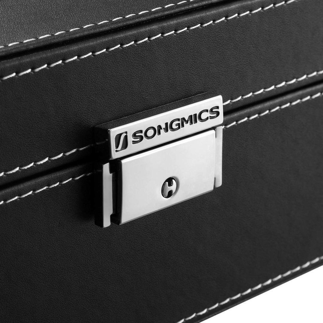 Black Lockable Watch Box