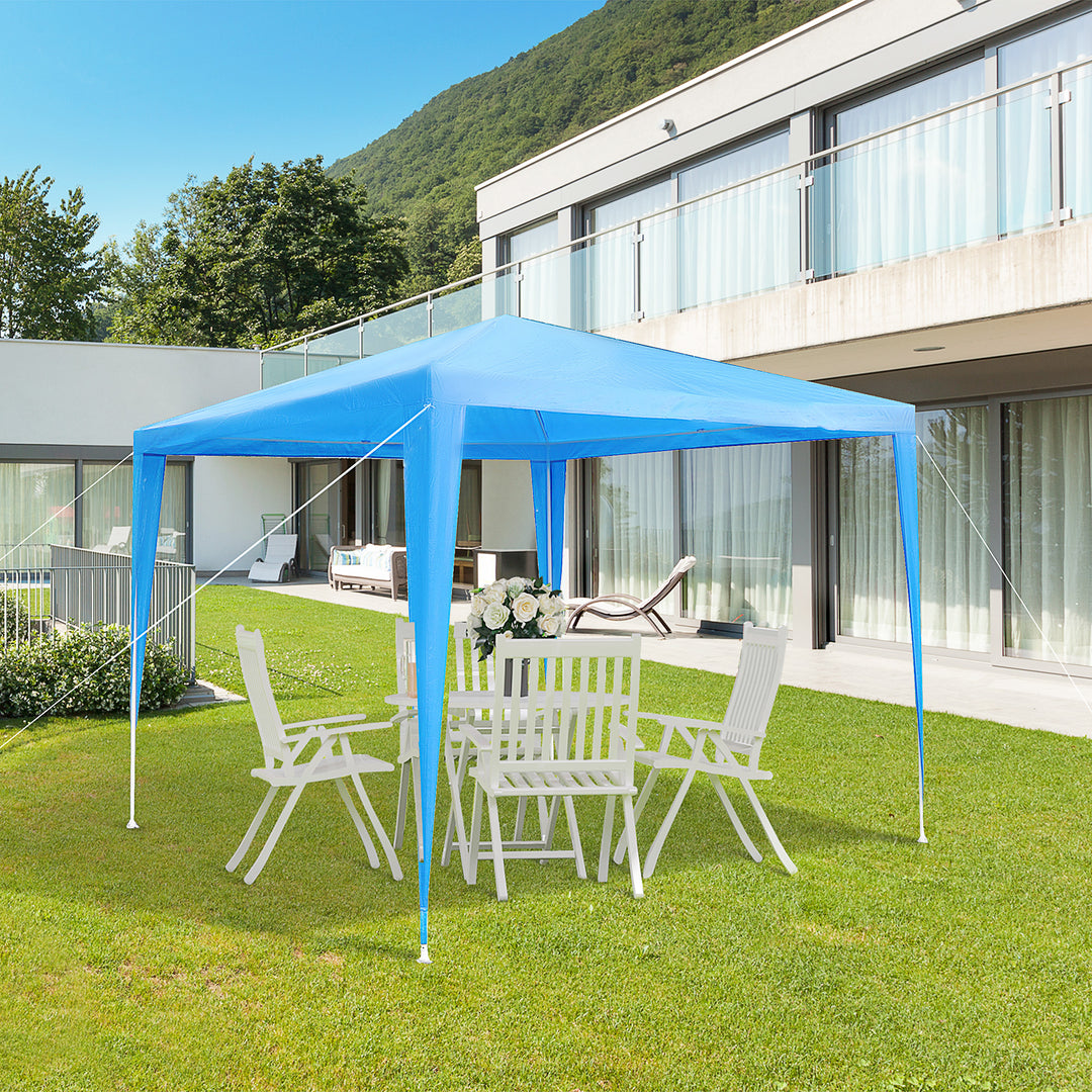 2.7m x 2.7m Garden Gazebo Marquee Party Tent Wedding Canopy Outdoor(Blue)