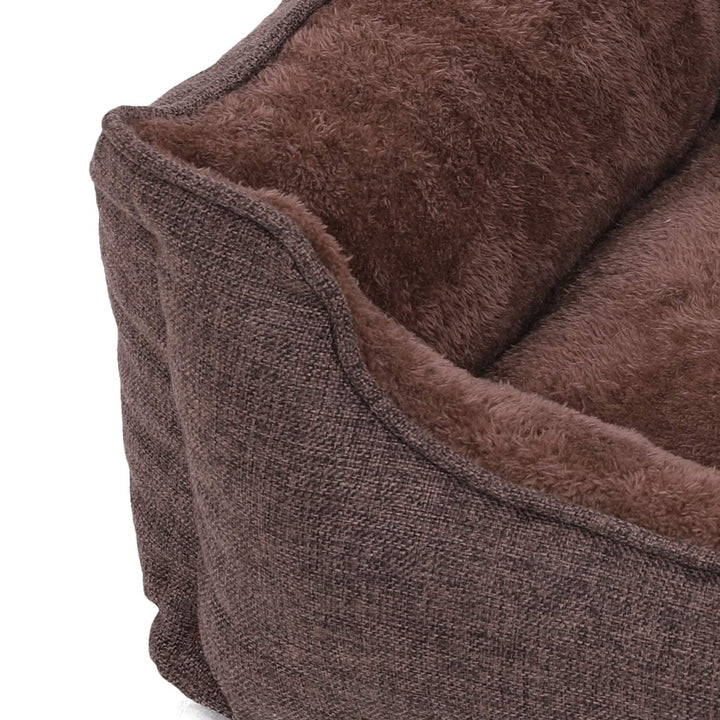 Brown Washable Dog Bed