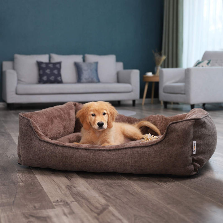Brown Washable Dog Bed