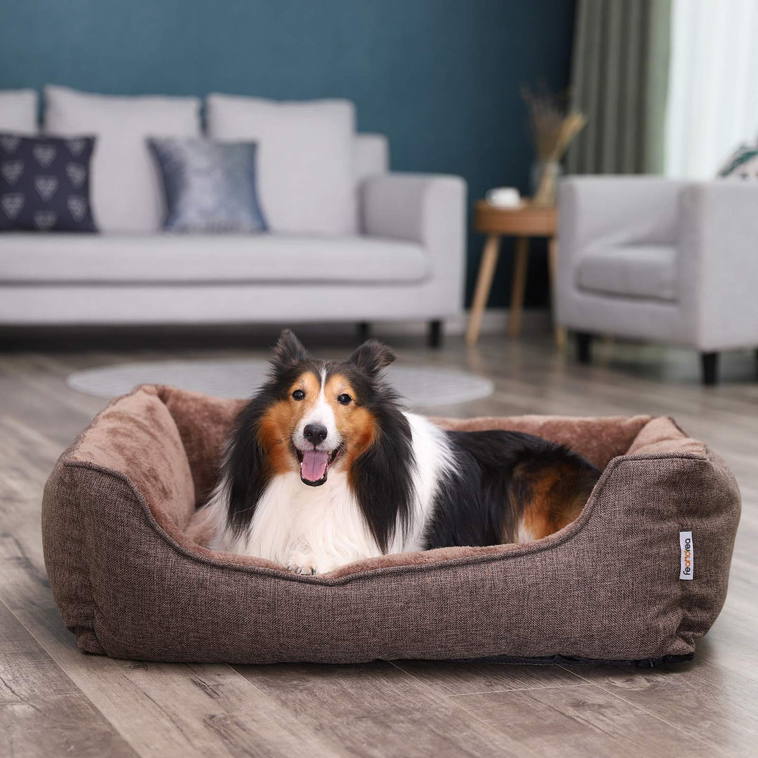 Brown Washable Dog Bed