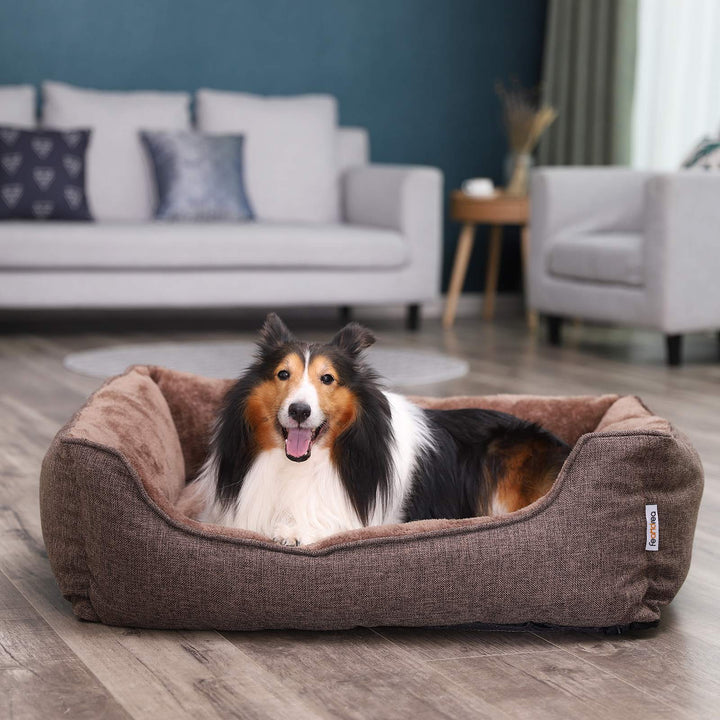Brown Washable Dog Bed