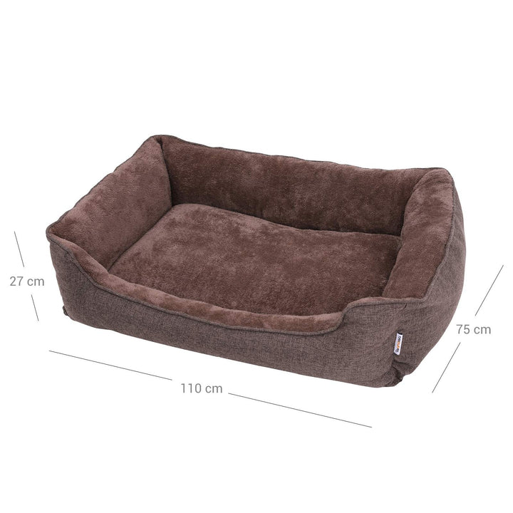 Brown Washable Dog Bed