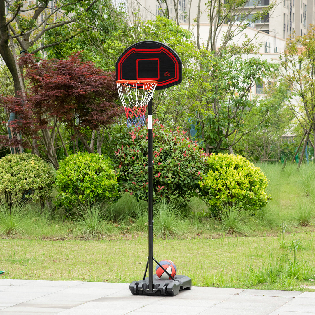 Adjustable Basketball Hoop Stand, with Wheels and Stable Base