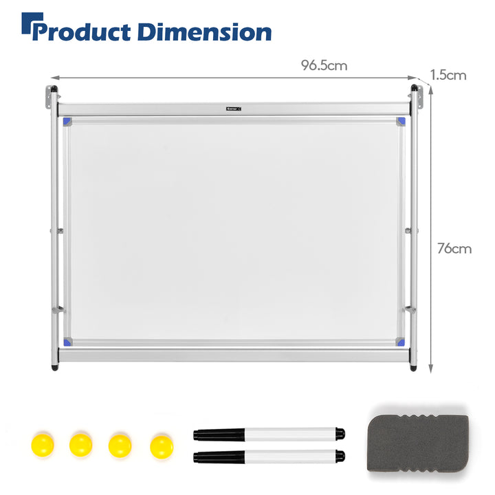 360° Rotating Double-Sided Whiteboard Blackboard with Magnets