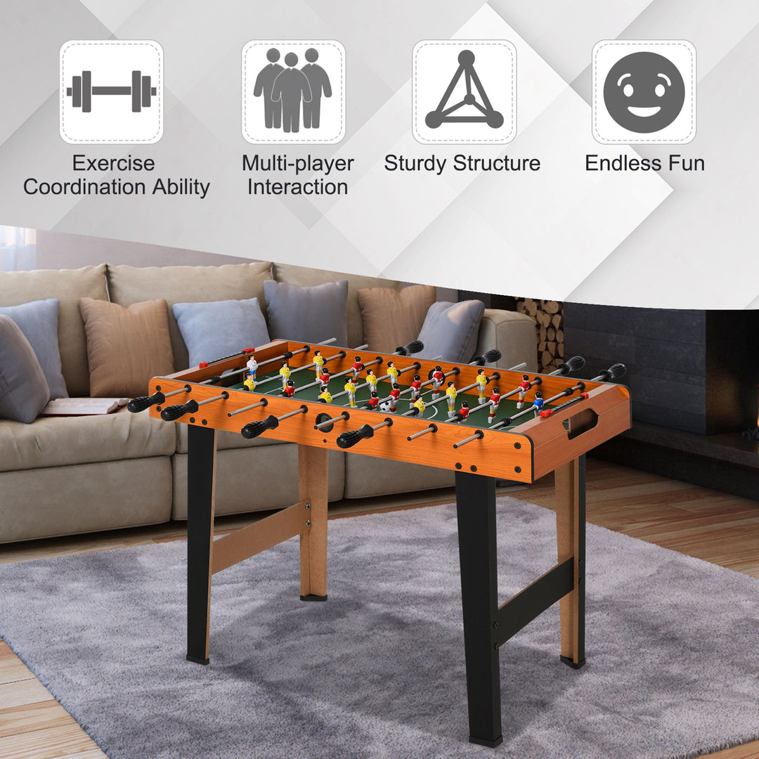 Soozier Foosball Table Heavy Duty  84.5cm for Arcades, Pub, Game Room, 8 Rods, 2 Balls