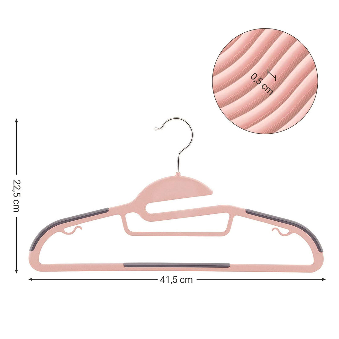 50-Pack Clothes Hangers with Swivel Hook