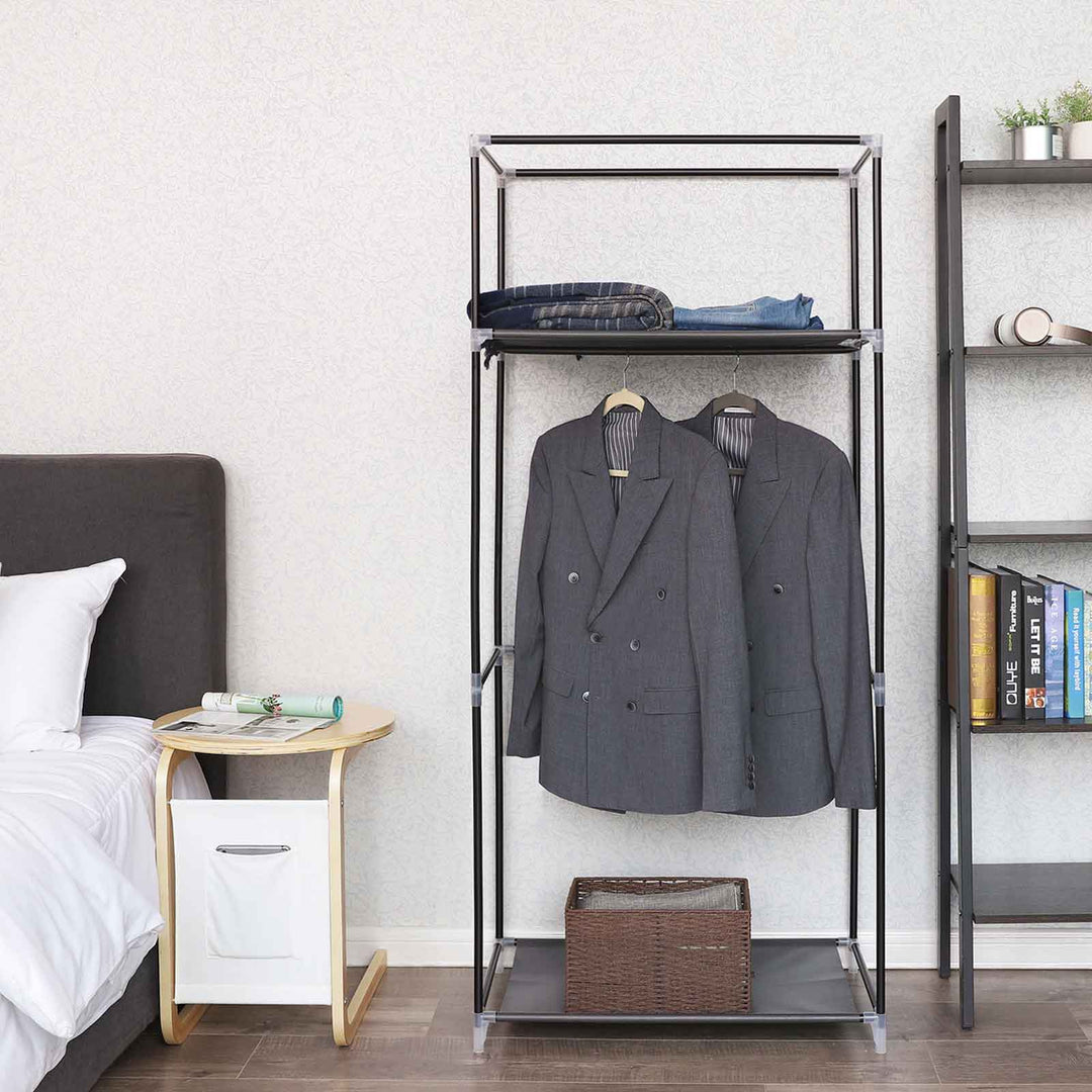 Canvas Hanging Rail Wardrobe