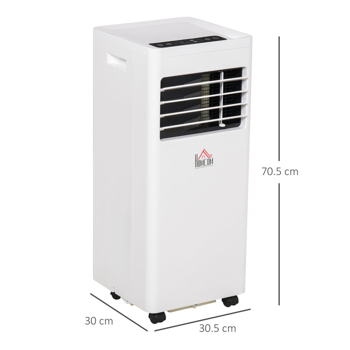 Mobile Air Conditioner White W/ Remote Control Cooling Dehumidifying Ventilating - 650W