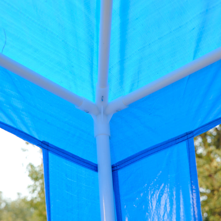 2.7m x 2.7m Garden Gazebo Marquee Party Tent Wedding Canopy Outdoor(Blue)