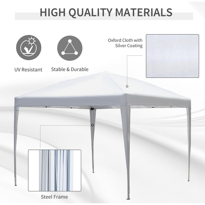 Garden Heavy Duty Pop Up Gazebo Marquee Canopy 3 x 3 meter - White