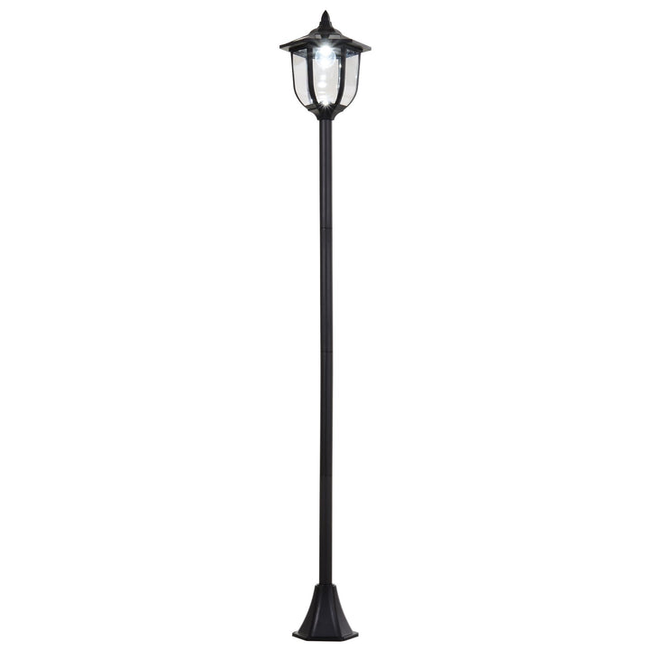 Tall Free-Standing Garden Lamp Post- Black