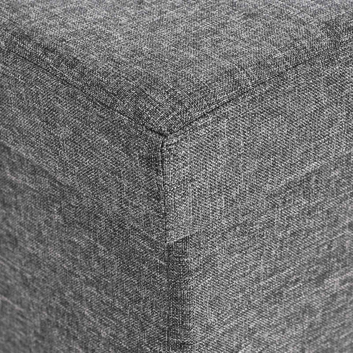 Dark Grey Folding Ottoman