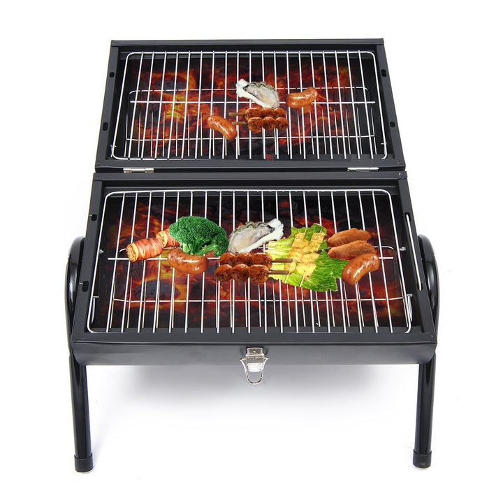 Charcoal Grill Portable Folding Charcoal BBQ Grill Outdoor Tabletop Barbecue Grill