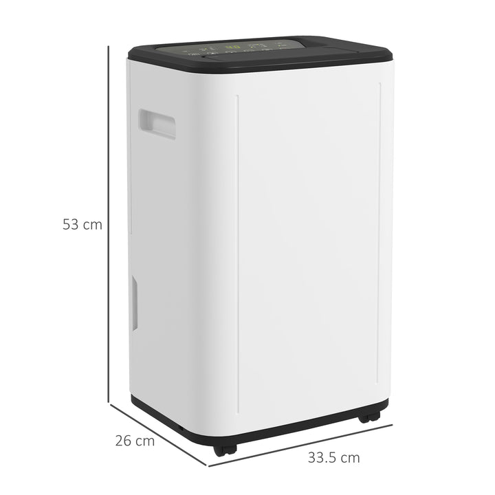 6000mL Portable Dehumidifier with 24H Timer, 3 Dehumidifying Modes, 20L/Day, for Home Laundry Basement