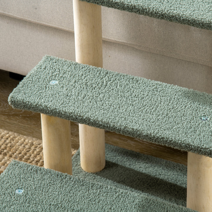48cm Cat Tree, 3-Layer Kitty Ladder, Cat Climbing Toy, Cat Tower with Ball Toy Jute Scratching Post, Green