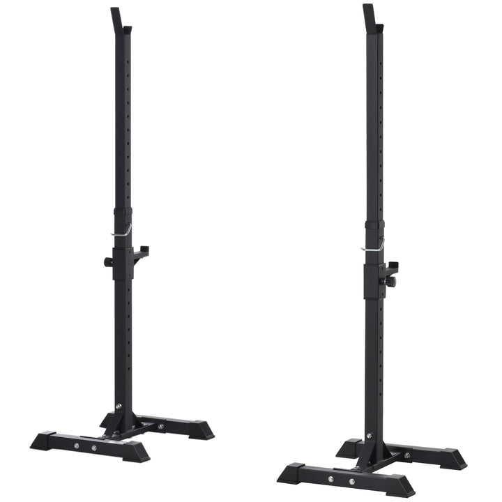 Heavy Duty Weights Bar Barbell Squat Stand Stands Barbell Rack Spotter GYM Fitness Power Rack Holder Bench New