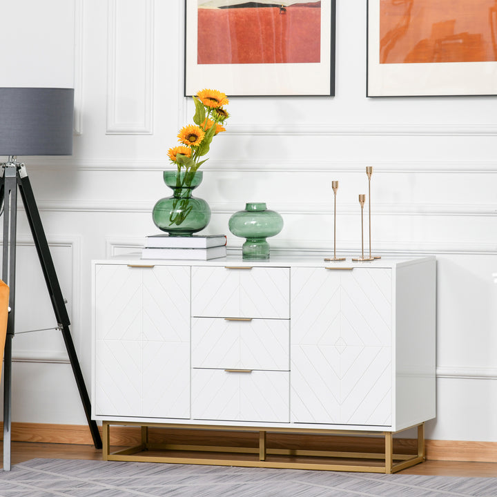 Modern Sideboard with 3 Drawers for Dining Room, Living Room