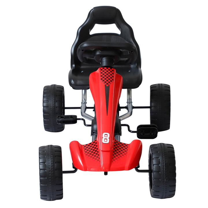 Kids Children Pedal Go Kart Ride On Car Toys Scooter Black &amp; Red