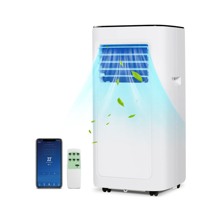 Portable Air Conditioner with Dehumidifier Fan- White