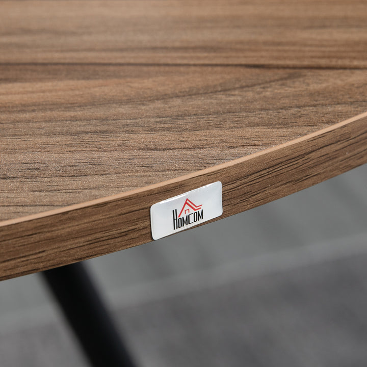 Round Counter Bistro Bar Table with Fixed Tabletop and Steel Legs, Circular Cocktail Table for Dining Room, Home Bar