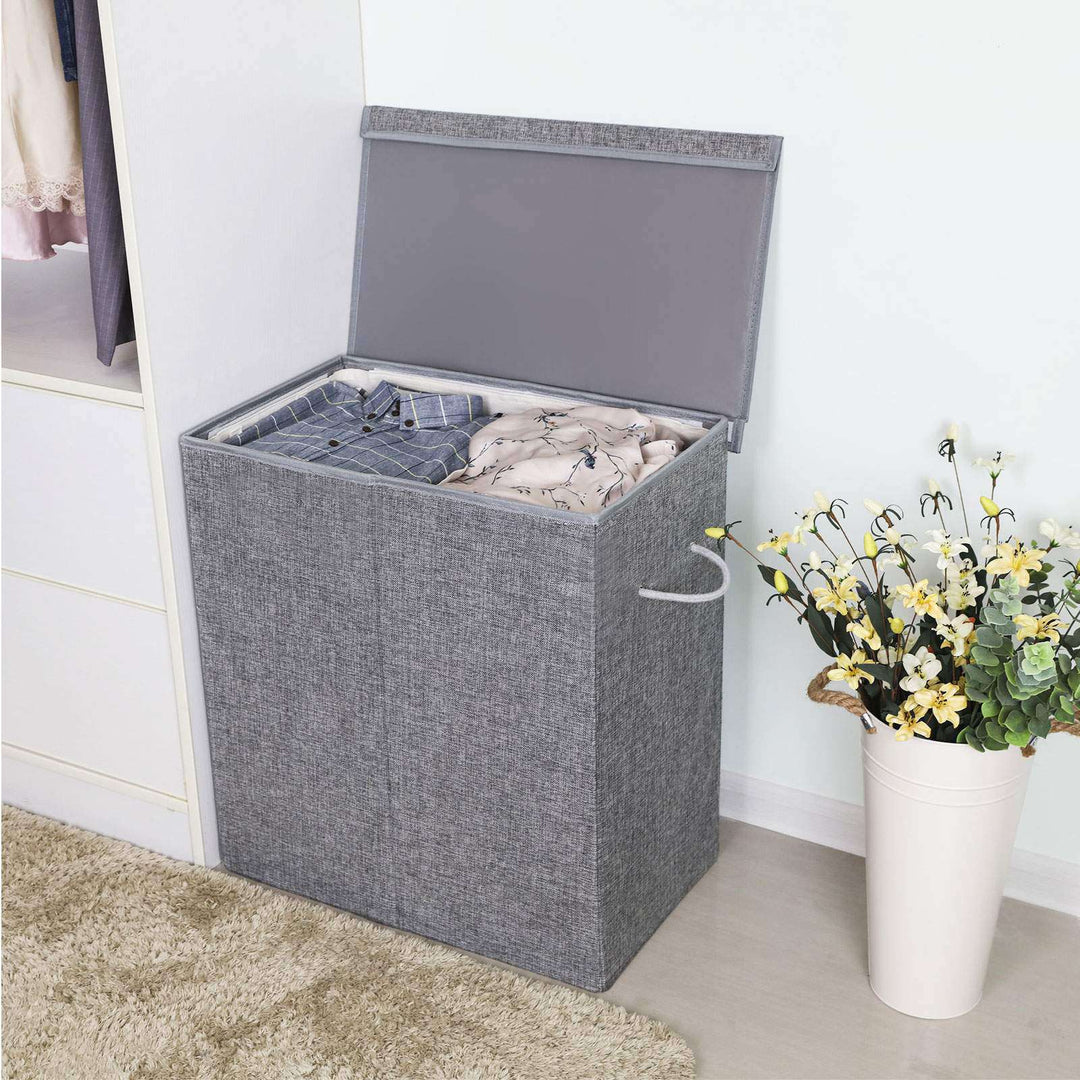 Fabric Double Laundry Hamper