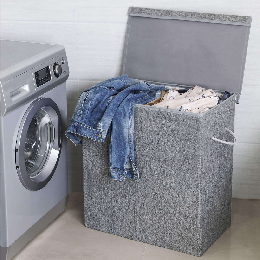 Fabric Double Laundry Hamper