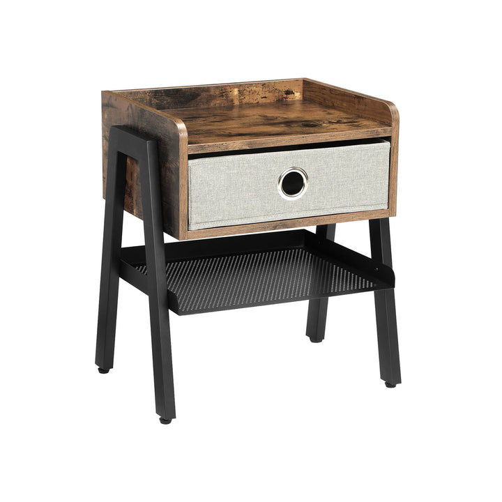 Fabric Drawer Side Table
