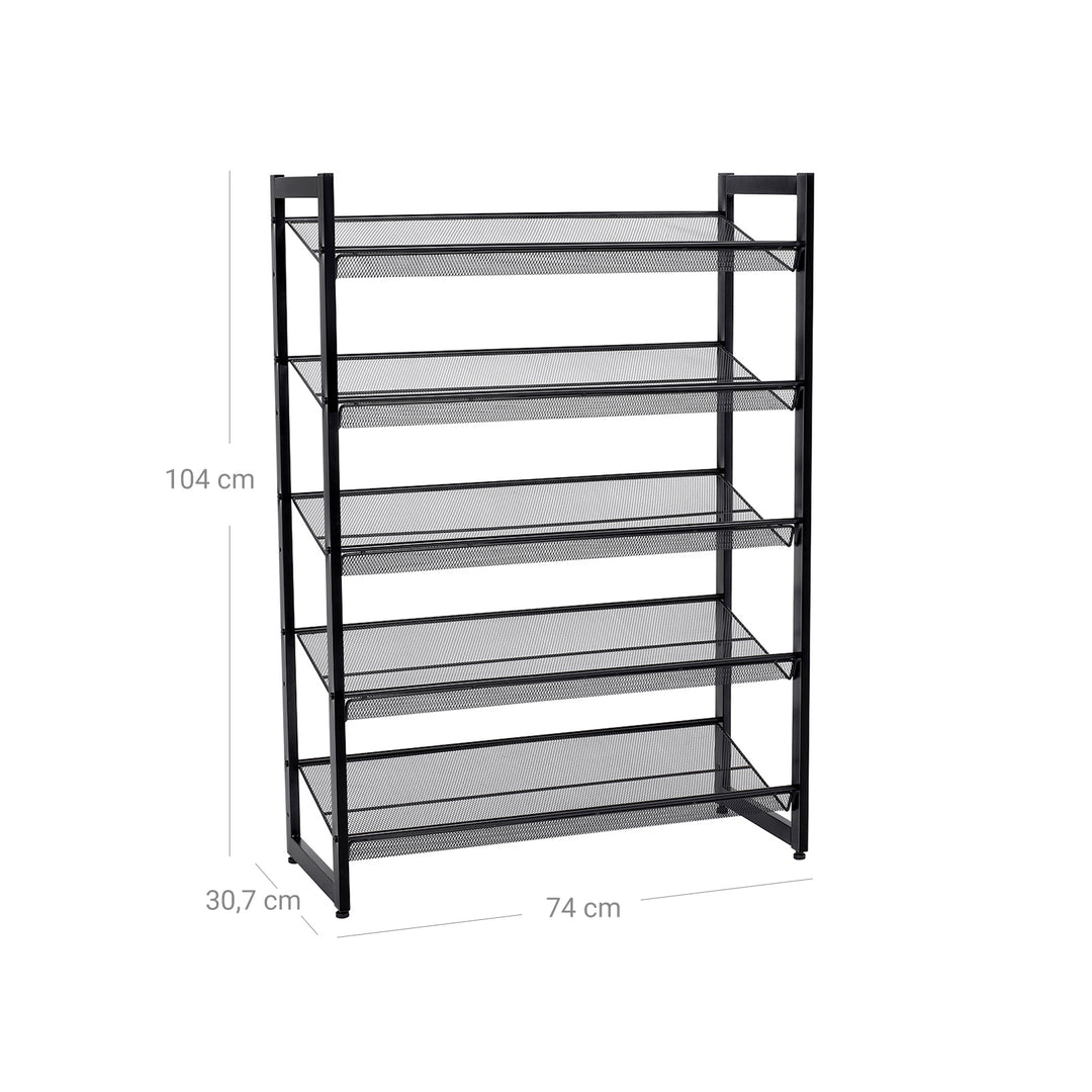 Flat Angled Shoe Rack