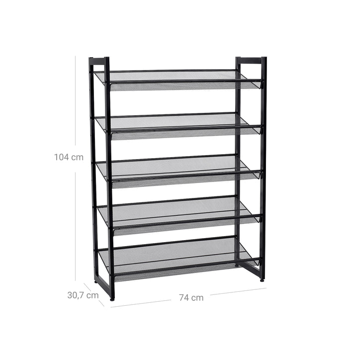 Flat Angled Shoe Rack