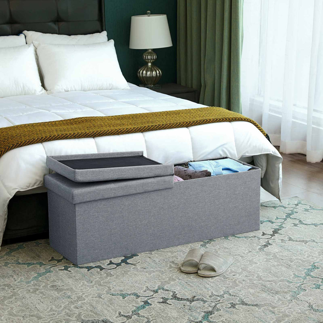Flip Top Storage Ottoman