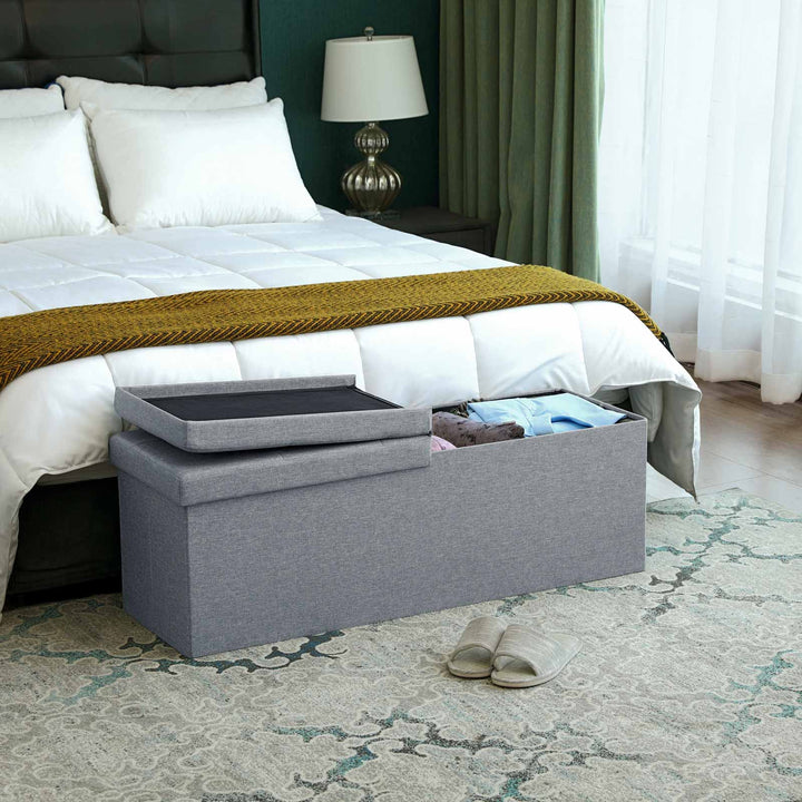 Flip Top Storage Ottoman