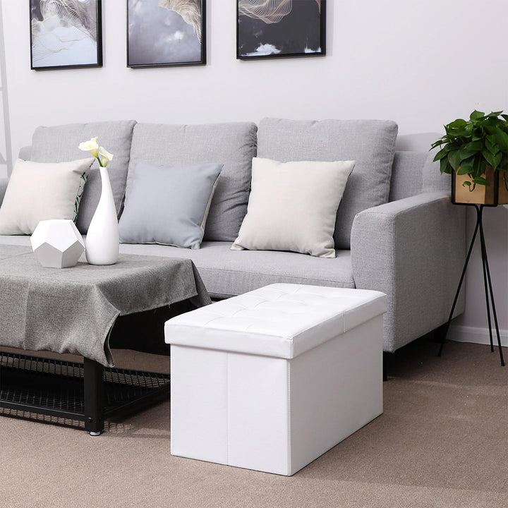 Flipping Lid Ottoman Bench