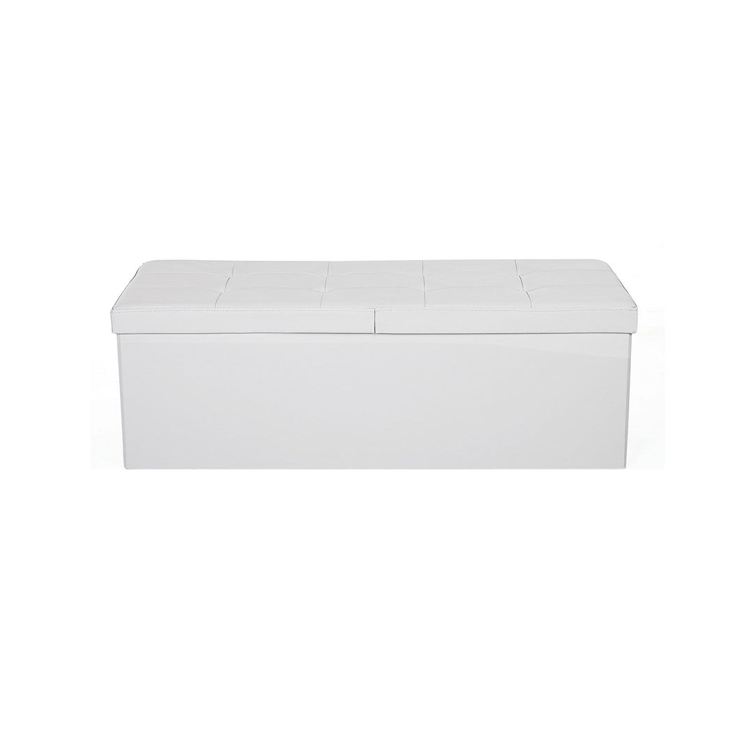 Folding Storage Ottoman Bench