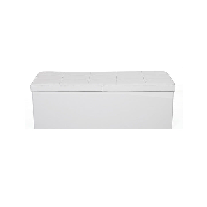 Folding Storage Ottoman Bench